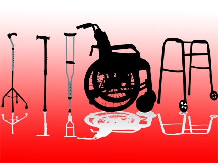 Kenner injury victims might be forced to use wheelchairs, crutches, and mobility aids like these after being invovled in an accident. Contact a Louisiana personal injury in the Greater Kenner area today to represent  you.