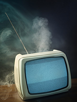 Kenner products, like this television, can break due to manufacturing or design defects. If you are injured by a defective product, call an Kenner Products Liability Lawyer today.